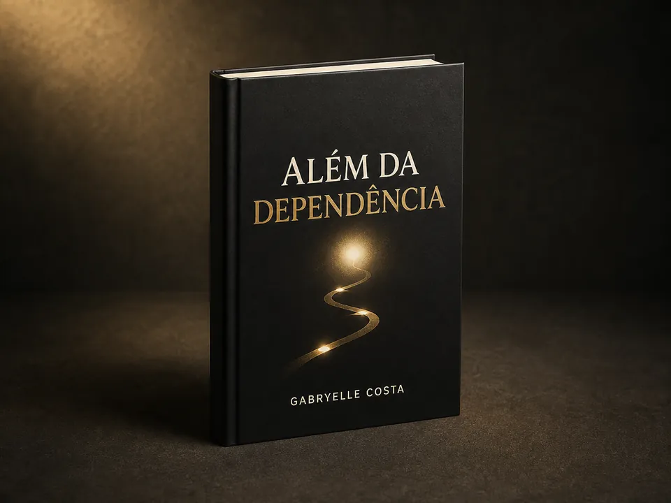 Mockup do e-book Além da Dependência