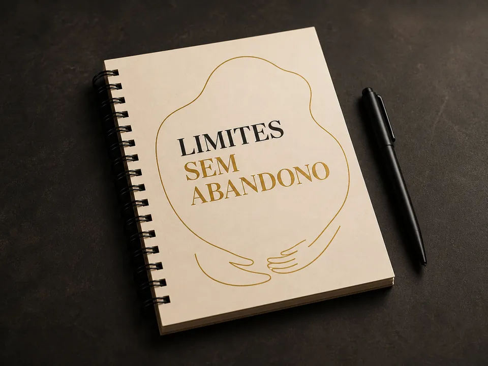 Mockup do caderno Limites sem Abandono